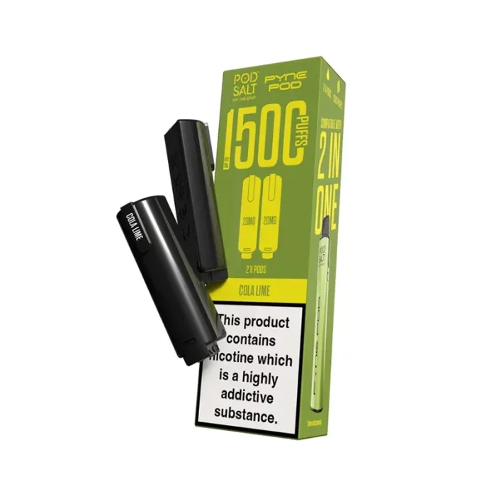 Pyne 2 in 1 Pods Prefilled 1500 Puff Cola Lime | Guardian Vape Shop