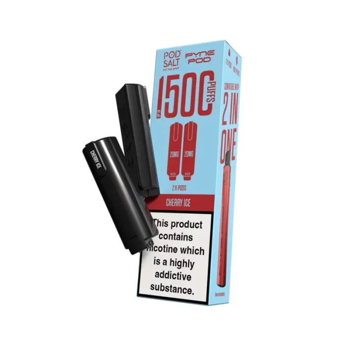 Pyne 2 in 1 Pods Prefilled 1500 Puff Cherry Ice | Guardian Vape Shop