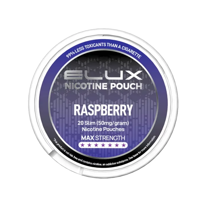 Elux Nicotine Pouches 50mg Raspberry | Guardian Vape Shop