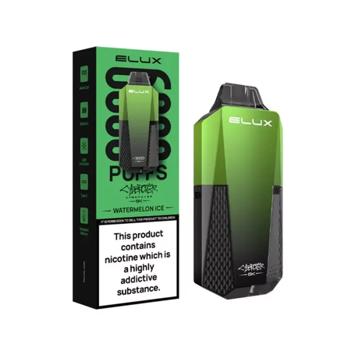 Elux Cyberover 6000 Puff Disposable Watermelon Ice | Guardian Vape Shop