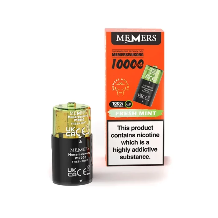 Memers Wukong V10000 Pods Prefilled Fresh Mint | Guardian Vape Shop