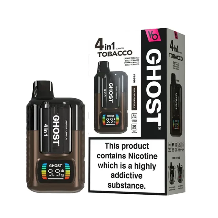 Vapes Bars Ghost 4 in 1 Prefilled Kit Tobacco Edition | Guardian Vape Shop