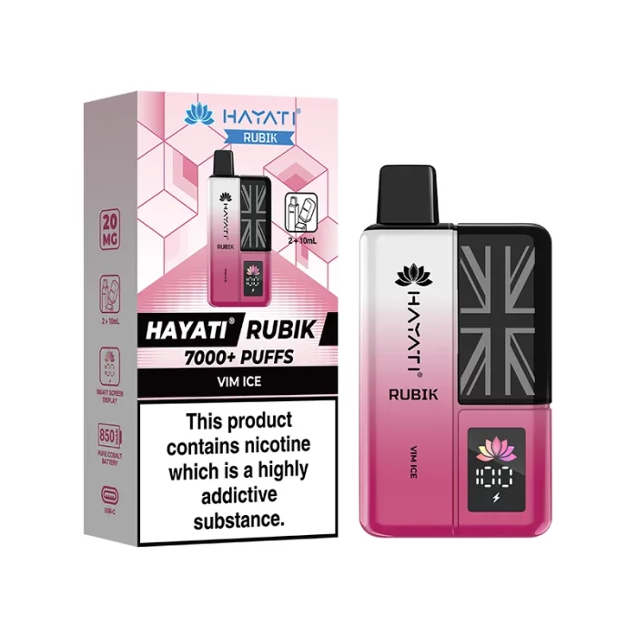 Hayati Rubik 7000 Puffs Disposable Vim Ice | Guardian Vape Shop
