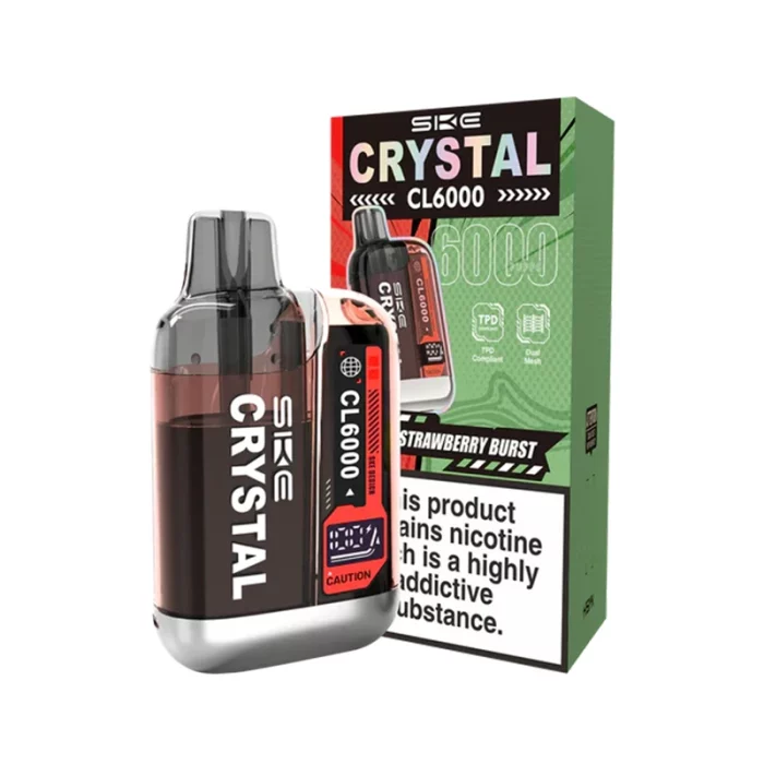 SKE Crystal CL6000 Vape Pod Kit Strawberry Burst | Guardian Vape Shop