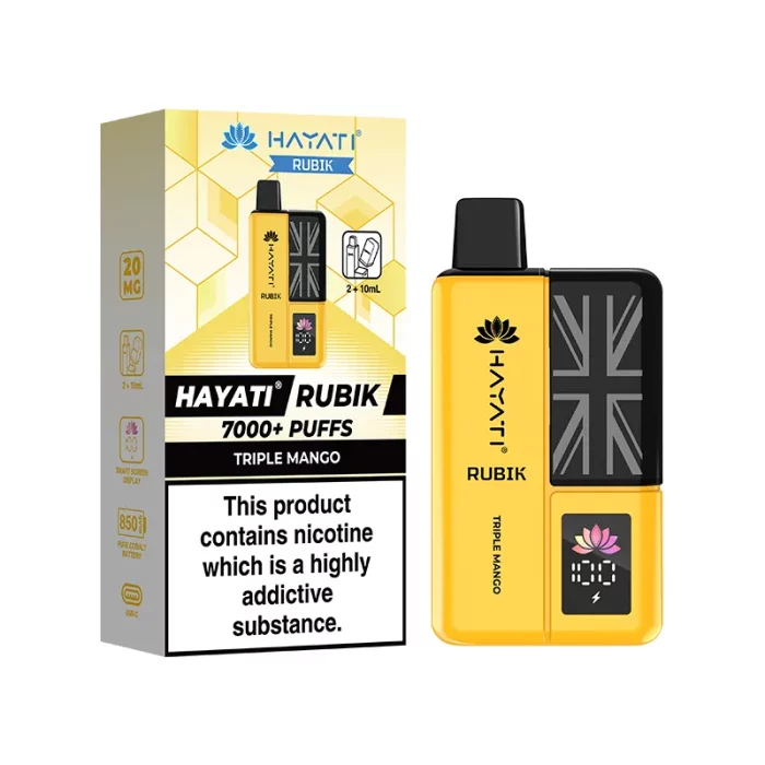 Hayati Rubik 7000 Puffs Disposable Triple Mango | Guardian Vape Shop