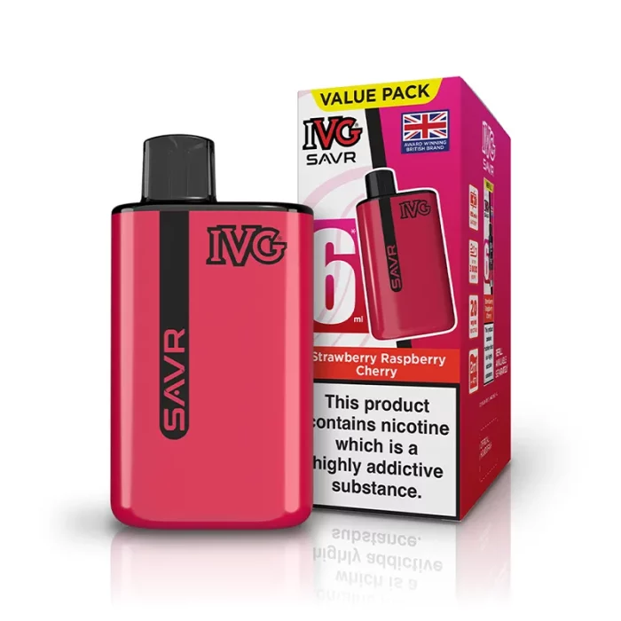 IVG SAVR Vape Pod Kit Strawberry Raspberry Cherry | Guardian Vape Shop