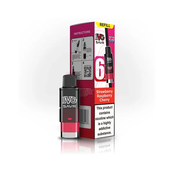 IVG SAVR Pods Prefilled Strawberry Raspberry Cherry | Guardian Vape Shop