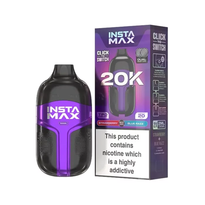 Insta Max 20K Disposable Vape Strawberry Blue Razz | Guardian Vape Shop