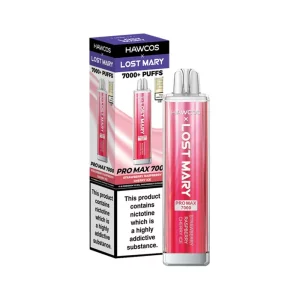 Hawcos x Lost Mary Pro Max 7000 Puffs Strawberry Raspberry Cherry Ice | Guardian Vape Shop
