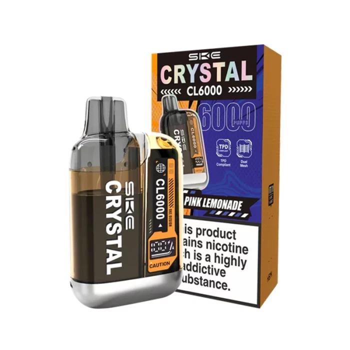 SKE Crystal CL6000 Vape Pod Kit Pink Lemonade | Guardian Vape Shop