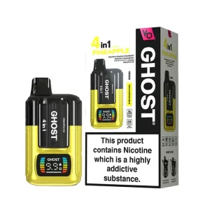 Vapes Bars Ghost 4 in 1 Prefilled Kit Pineapple Edition | Guardian Vape Shop