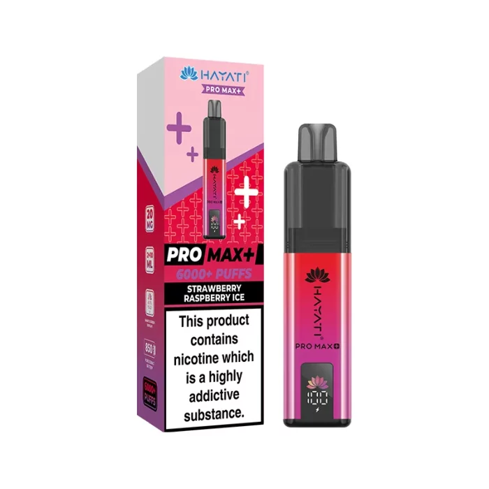 Hayati Pro Max Plus 6K Vape Pod Kit Strawberry Raspberry Ice | Guardian Vape Shop
