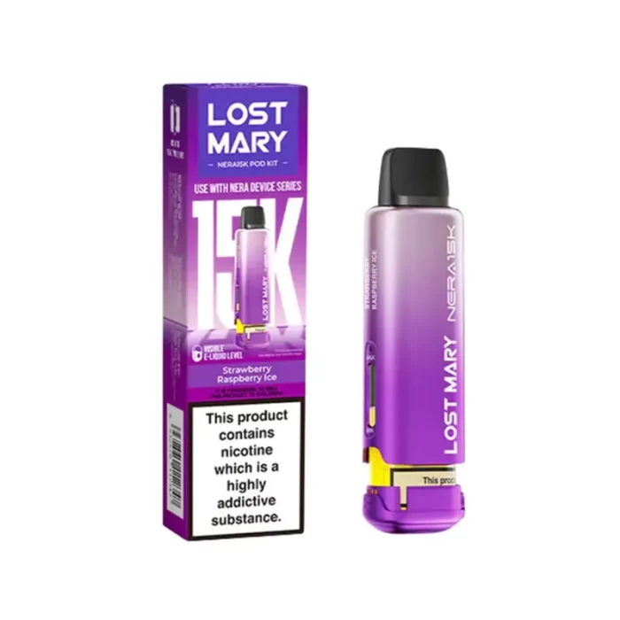 Lost Mary Nera 30K Pods Prefilled Strawberry Raspberry Ice | Guardian Vape Shop