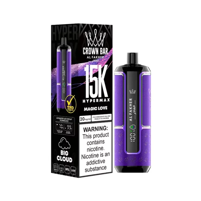 Al Fakher Crown Bar Hypermax 15K Disposable Magic Love | Guardian Vape Shop