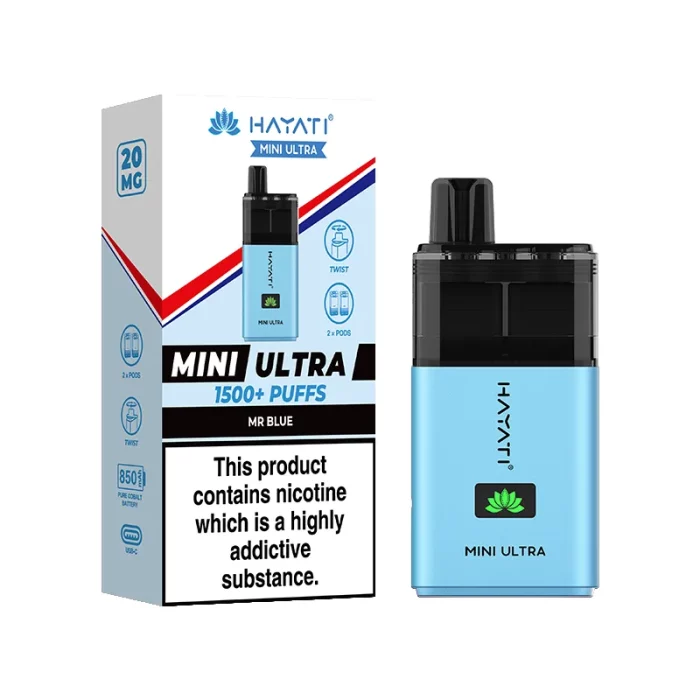 Hayati Mini Ultra 1500 Puffs Disposable Mr Blue | Guardian Vape Shop