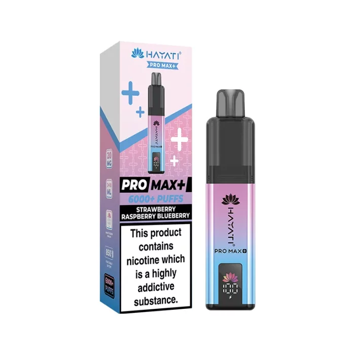 Hayati Pro Max Plus 6K Vape Pod Kit Strawberry Raspberry Blueberry | Guardian Vape Shop