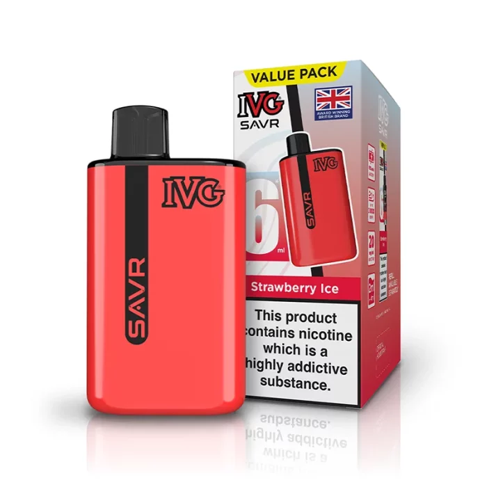IVG SAVR Vape Pod Kit Strawberry Ice | Guardian Vape Shop
