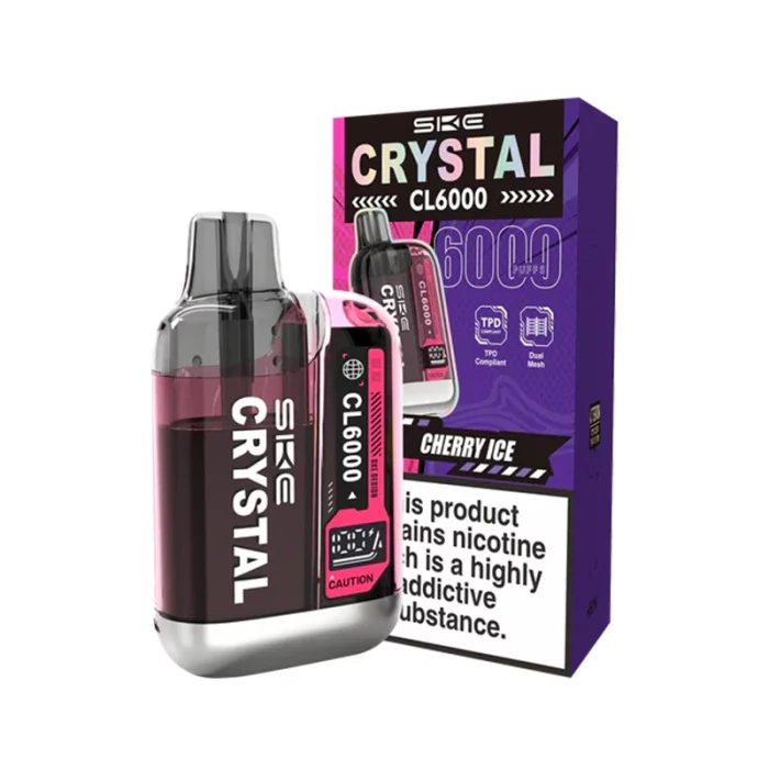 SKE Crystal CL6000 Vape Pod Kit Cherry Ice | Guardian Vape Shop
