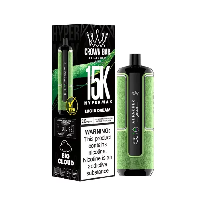 Al Fakher Crown Bar Hypermax 15K Disposable Lucid Dream | Guardian Vape Shop