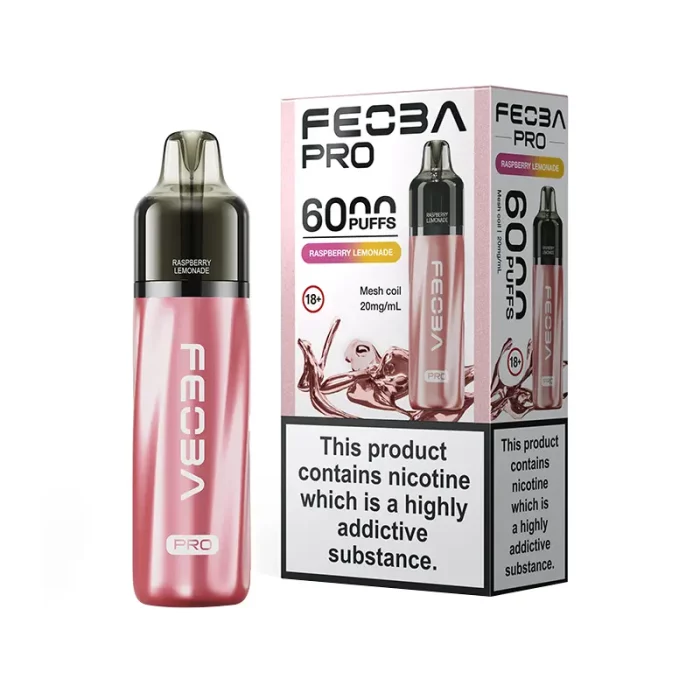 Feoba Pro 6000 Puffs Disposable Raspberry Lemonade | Guardian Vape Shop