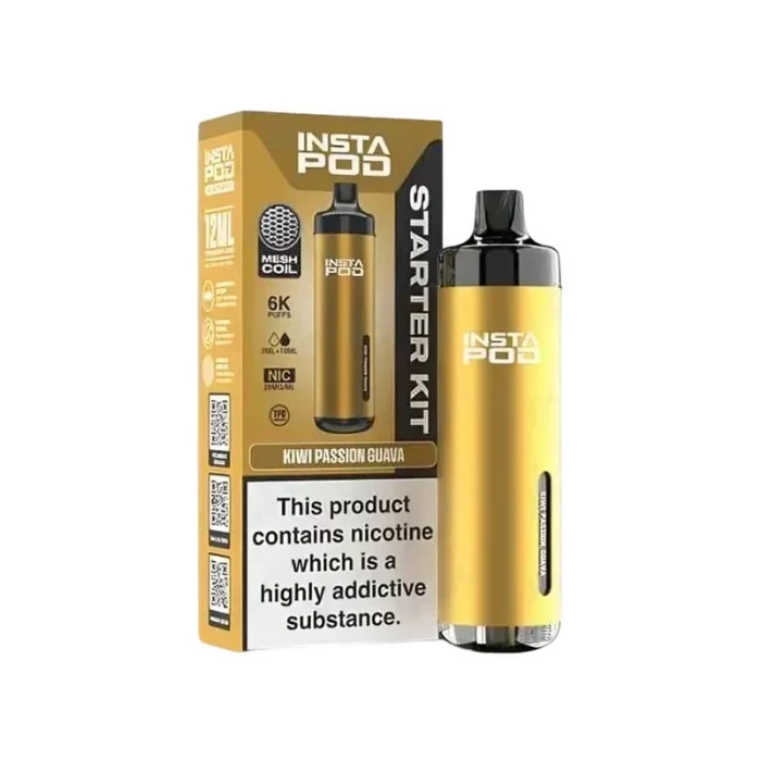 InstaPod 6000 Vape Pod Kit Kiwi Passion Guava | Guardian Vape Shop