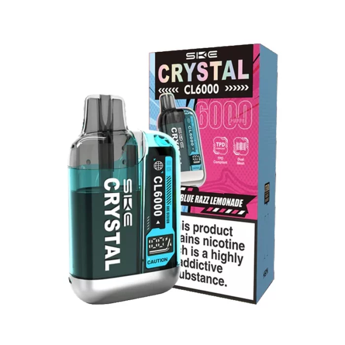 SKE Crystal CL6000 Vape Pod Kit Blue Razz Lemonade | Guardian Vape Shop