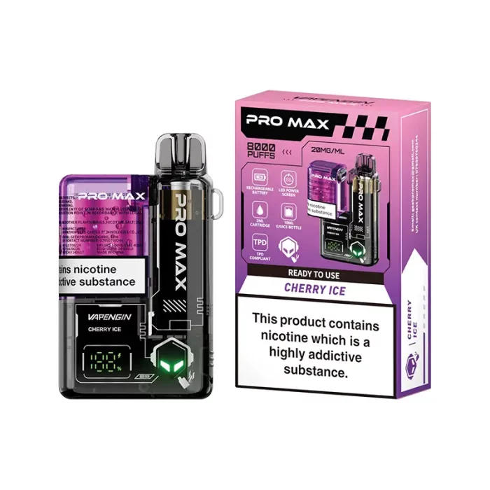 Vapengin Pro Max 8000 Puffs Disposable Cherry Ice | Guardian Vape Shop