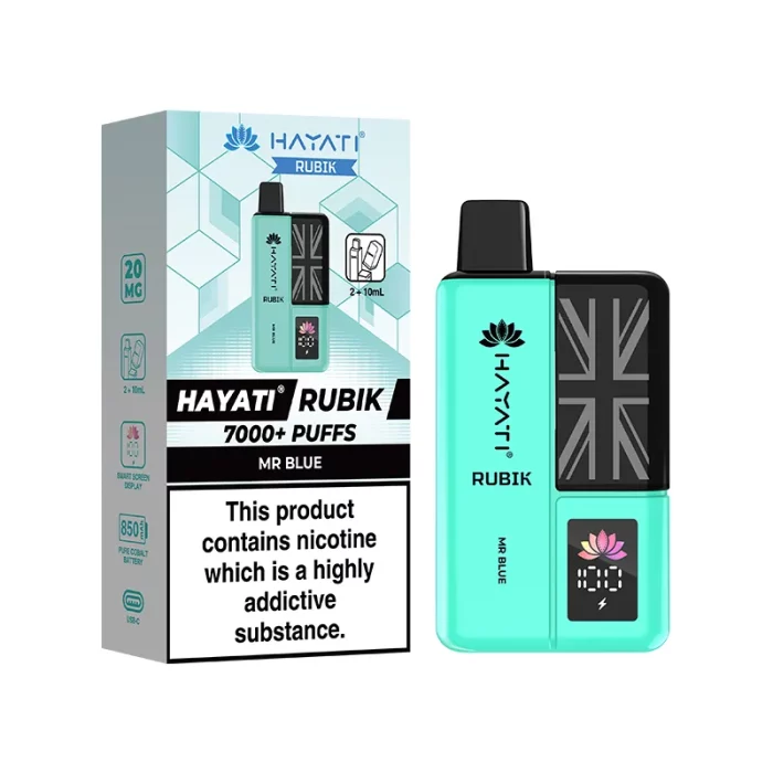 Hayati Rubik 7000 Puffs Disposable Mr Blue | Guardian Vape Shop