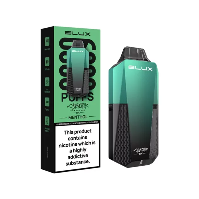 Elux Cyberover 6000 Puff Disposable Menthol | Guardian Vape Shop
