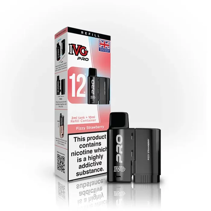 IVG Pro 12 Pods Prefilled Fizzy Strawberry | Guardian Vape Shop