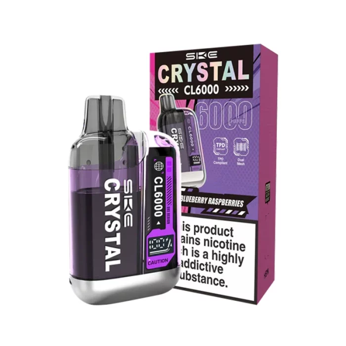 SKE Crystal CL6000 Vape Pod Kit Blueberry Raspberry | Guardian Vape Shop