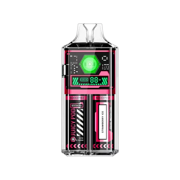 Juicy Pod 6000 Pro Disposable Vape Strawberry Ice | Guardian Vape Shop