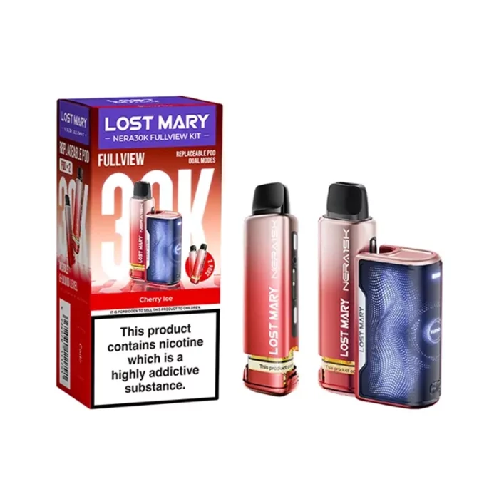 Lost Mary Nera 30K Fullview Pod Kit Cherry Ice | Guardian Vape Shop