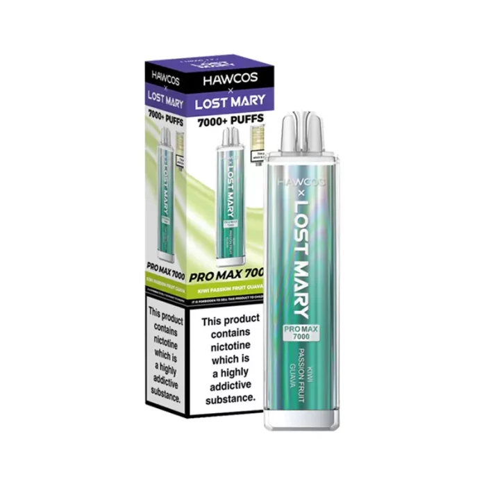 Hawcos x Lost Mary Pro Max 7000 Puffs Kiwi Passion Fruit Guava | Guardian Vape Shop