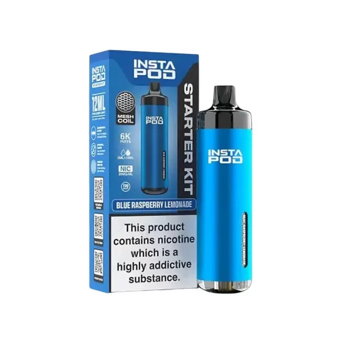 InstaPod 6000 Vape Pod Kit Blue Raspberry Lemonade | Guardian Vape Shop