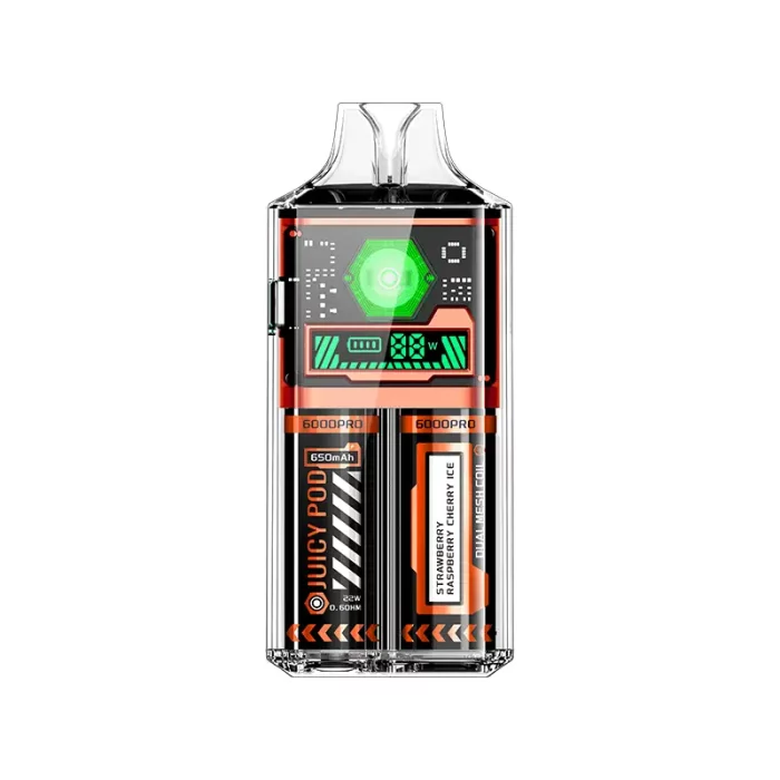 Juicy Pod 6000 Pro Disposable Vape Strawberry Raspberry Cherry Ice | Guardian Vape Shop