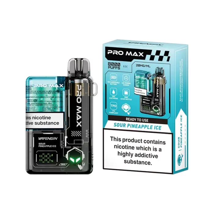 Vapengin Pro Max 8000 Puffs Disposable Sour Pineapple Ice | Guardian Vape Shop
