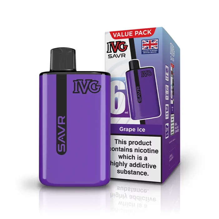 IVG SAVR Vape Pod Kit Grape Ice | Guardian Vape Shop