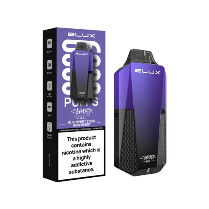 Elux Cyberover 6000 Puff Disposable Blueberry Sour Raspberry | Guardian Vape Shop