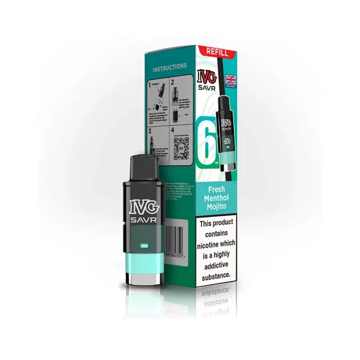 IVG SAVR Pods Prefilled Fresh Menthol Mojito | Guardian Vape Shop
