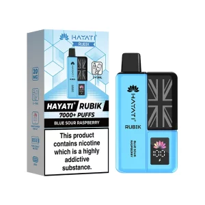 Hayati Rubik 7000 Puffs Disposable Blue Sour Raspberry | Guardian Vape Shop