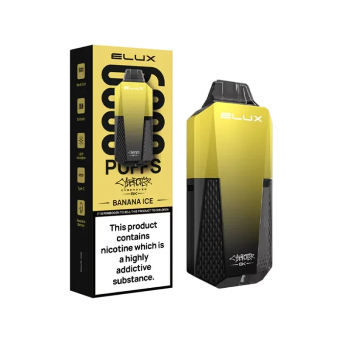 Elux Cyberover 6000 Puff Disposable Banana Ice | Guardian Vape Shop