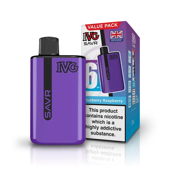IVG SAVR Vape Pod Kit Blueberry Raspberry | Guardian Vape Shop