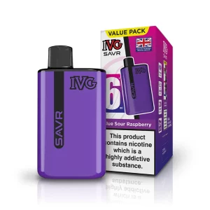 IVG SAVR Vape Pod Kit Blue Sour Raspberry | Guardian Vape Shop