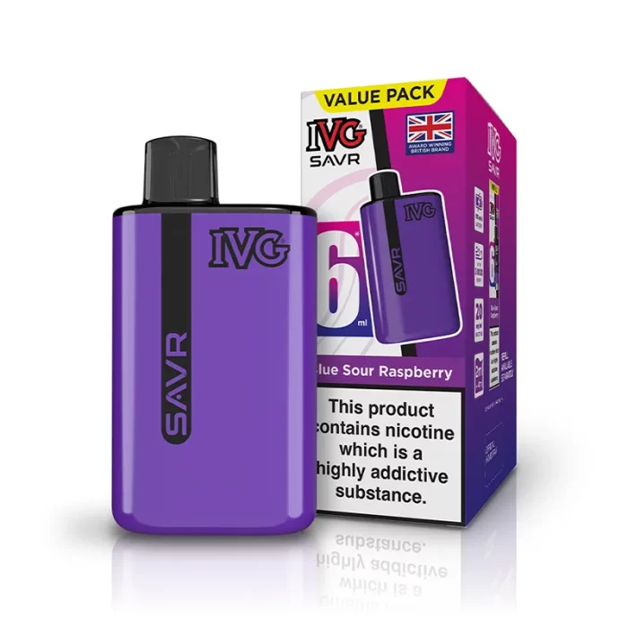 IVG SAVR Vape Pod Kit Blue Sour Raspberry | Guardian Vape Shop