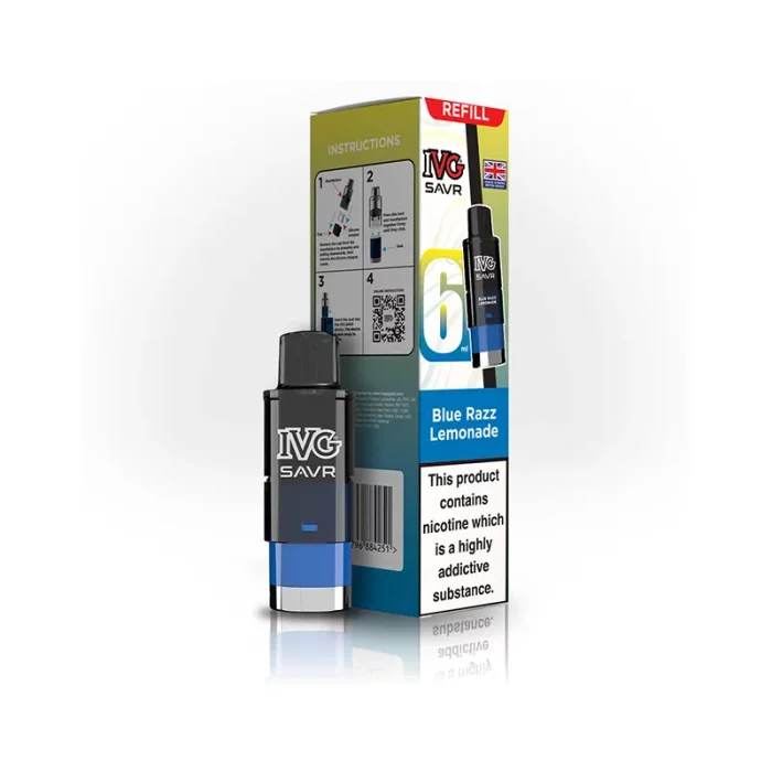 IVG SAVR Pods Prefilled Blue Razz Lemonade | Guardian Vape Shop
