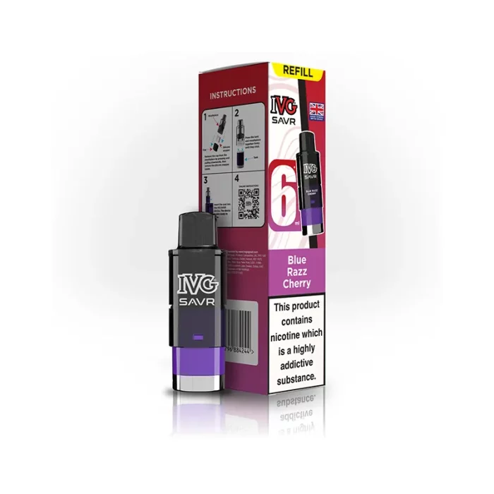 IVG SAVR Pods Prefilled Blue Razz Cherry | Guardian Vape Shop