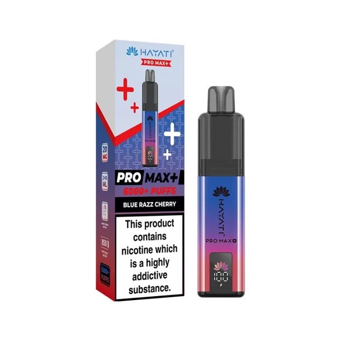 Hayati Pro Max Plus 6K Vape Pod Kit Blue Razz Cherry | Guardian Vape Shop