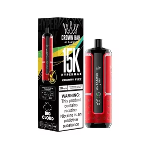 Al Fakher Crown Bar Hypermax 15K Disposable Cherry Fizz | Guardian Vape Shop
