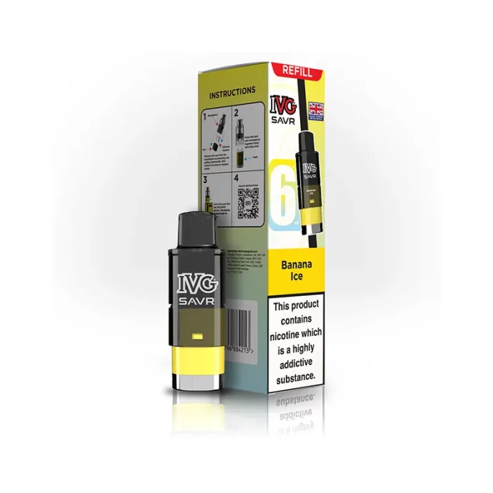 IVG SAVR Pods Prefilled Banana Ice | Guardian Vape Shop